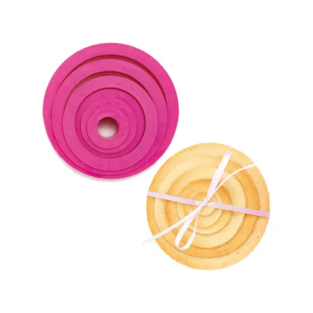 Circle cookie cutter set, 6 pieces