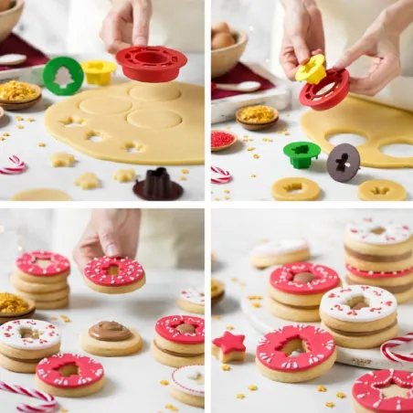 Mix and Match Christmas cookie cutter set