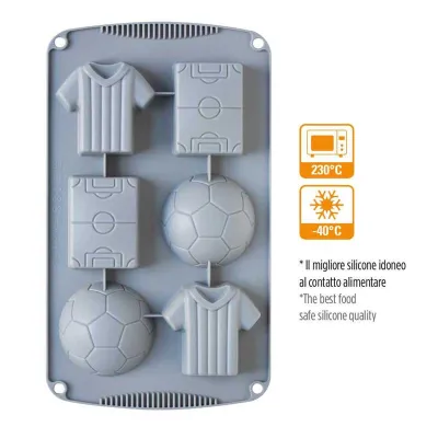 Silikonform Fussballspiel