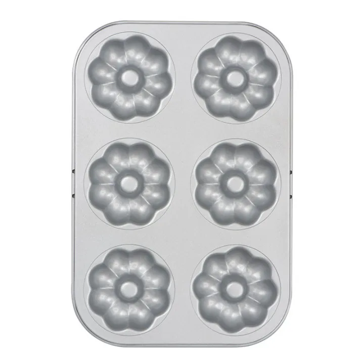 Teglia per ciambelle a fiore, 6 pezzi