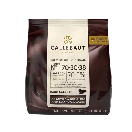 Callebaut Extra Dark Chocolate 70.5%, 2.5 kg