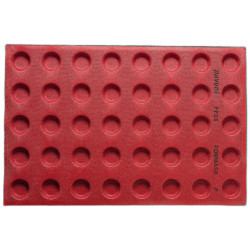 Tappetino in silicone perforato rotondo 40 pezzi, Ø 4,8 cm