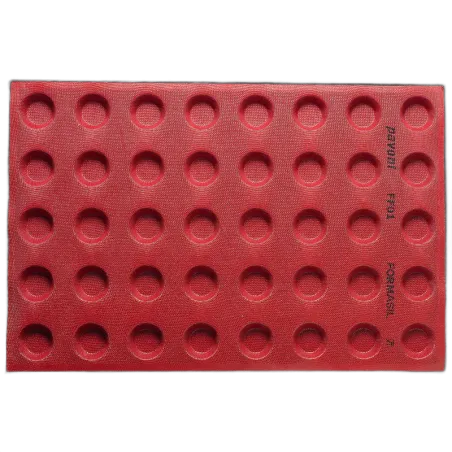 Perforated silicone mat round ⌀ 4.8 cm for tarts, pastry baskets and other sweet or savory pastries of your choice