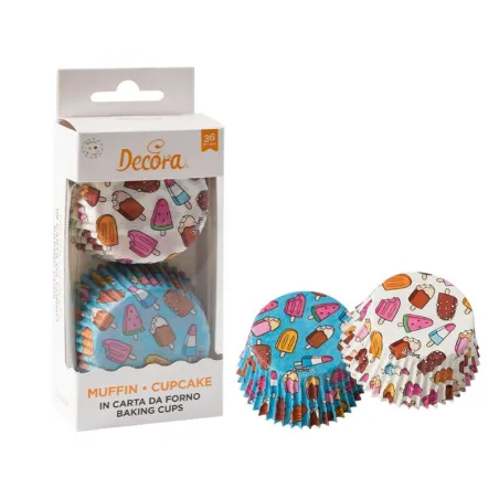 Stampi per cupcake coppette per gelato, 36 pezzi