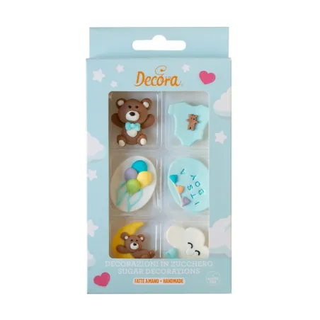 Baby Boy sugar decorations