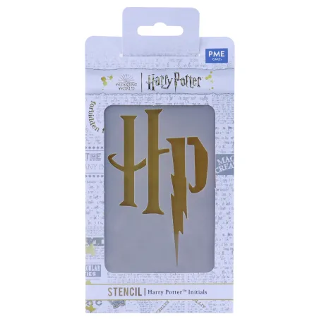 Harry Potter stencil with HP logo conjures up magic on desserts