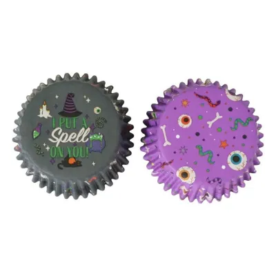 Cupcake Förmchen Hexe, 60 Stück