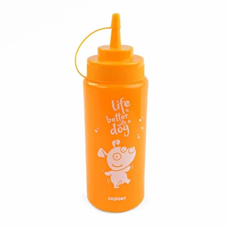 Dough bottle for dog treats orange