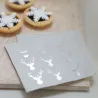 Tovaglioli in argento 25 x 25 cm, 16 pezzi