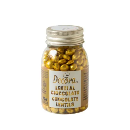 Lenticchie al cioccolato mini gold, 80 g