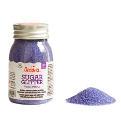 Glitzerzucker Violett, 100 g