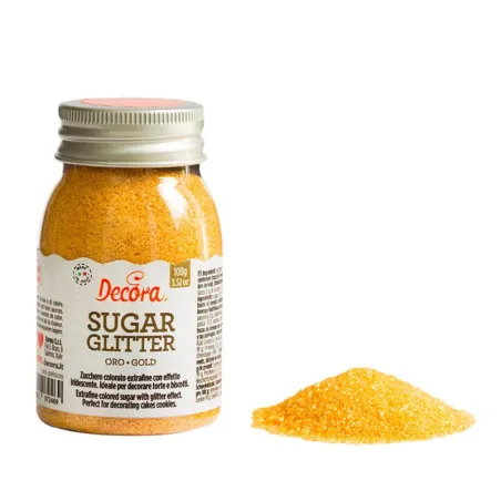 Glitter sugar gold, 100 g
