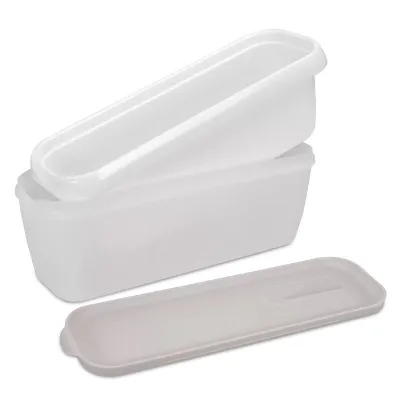 Bac à glace double paroi avec couvercle, 1300 ml