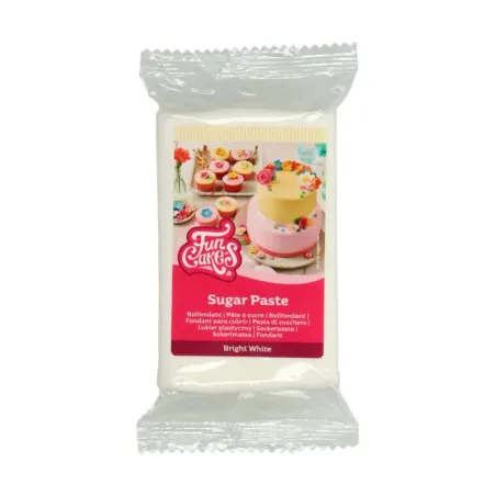 FunCakes Pâte à sucre Bright White, 250 g