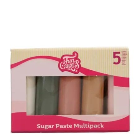 FunCakes Pâte à sucre Multipack Shimmering Garden, 5x100g
