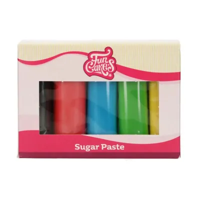 FunCakes Rollfondant Multipack Essential Colors, 5x100g