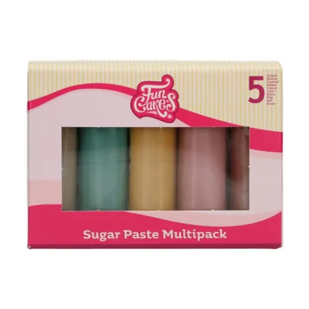 FunCakes roll fondant multipack Earth Colors, 5x100g