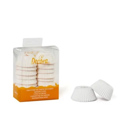 Mini paper cups white, 200 pieces