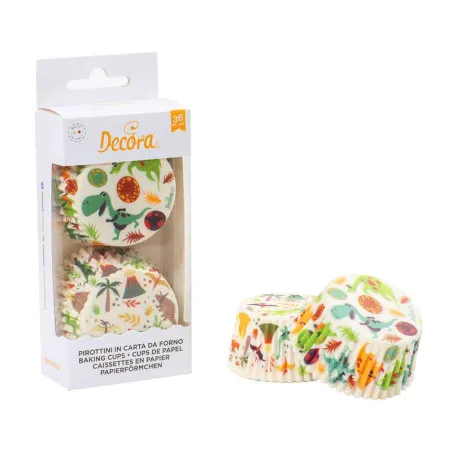 Dinosaur cupcake cases , 36 pieces