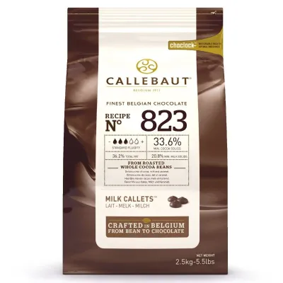 Cioccolato al latte Callebaut 33,6 %, 2,5 kg