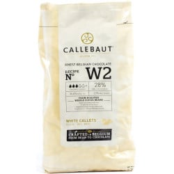 Callebaut white chocolate 28 %, 1 kg