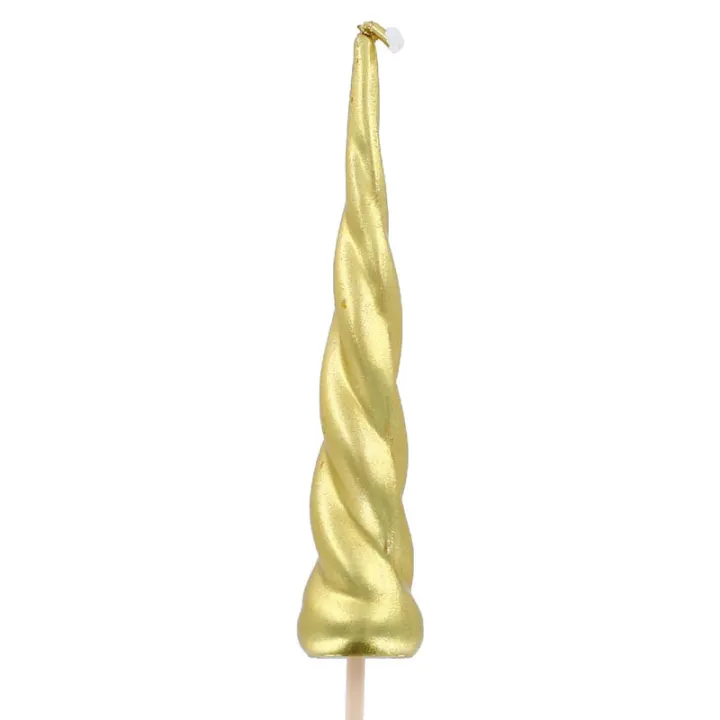 Einhorn-Horn Kerze, 10.5 cm