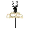 Caketopper Merry Christmas Black / Gold