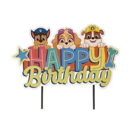 Cake topper Paw Patrol Buon compleanno