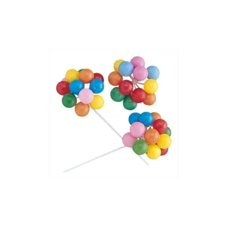 Cake topper palloncini colorati, 3 pezzi