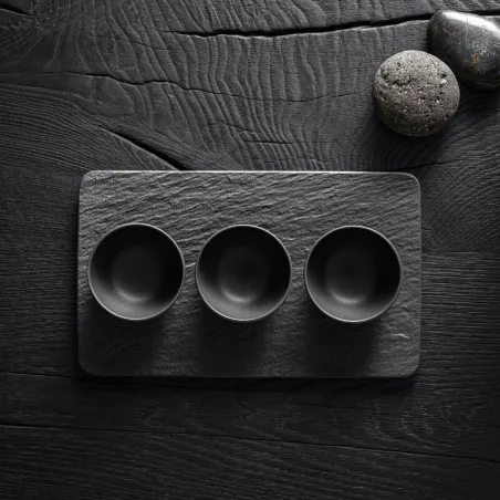 Manufacture Rock dip bowl set 4 pieces, Black by Villeroy & Boch
