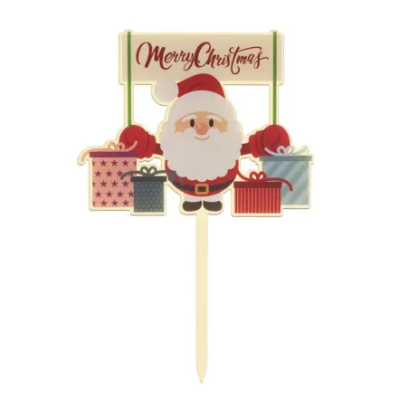 Cake Topper Weihnachtsmann, 10 x 16.5 cm