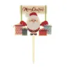 Cake topper Santa Claus, 10 x 16.5 cm