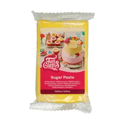 FunCakes Pâte à sucre Mellow Yellow, 250 g