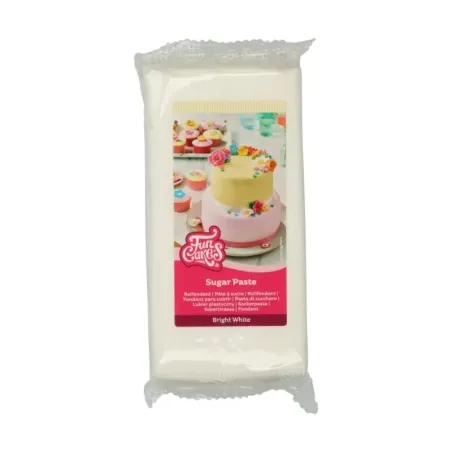 FunCakes Pâte à sucre Bright White, 1 kg
