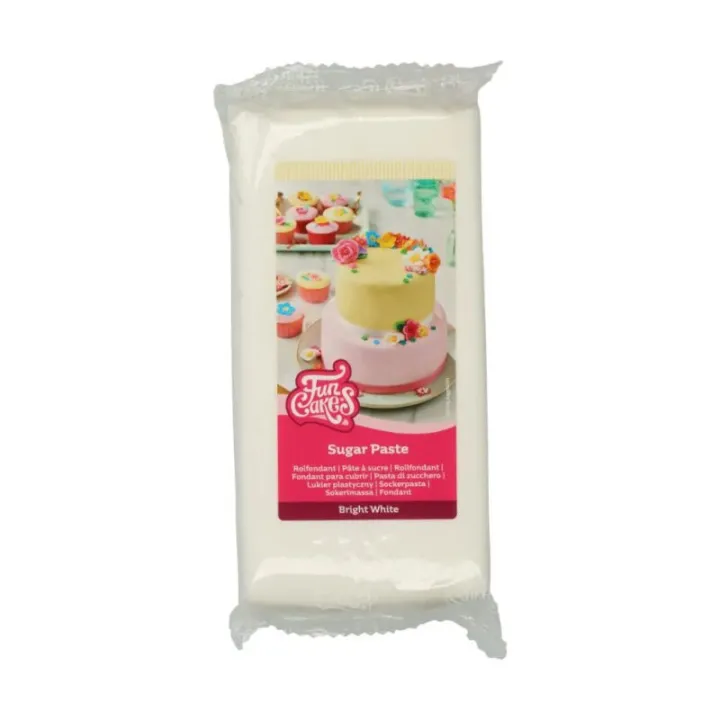 FunCakes Pâte à sucre Bright White, 1 kg