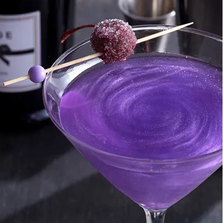 Brillantini per cocktail Viola per bevande abbaglianti