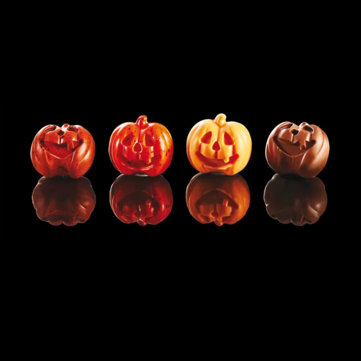 Pralinenform Kürbis 12 Pralinen 3D