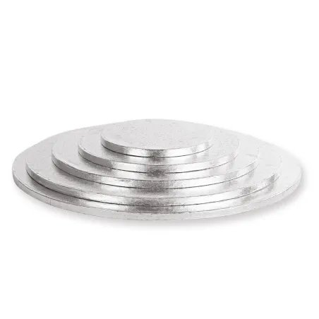 Piatto da torta rotondo in argento extra forte Ø 30 cm per un trasporto sicuro