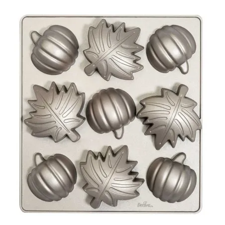 Aluminum baking dish nine different autumn motifs