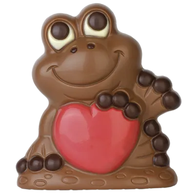 Stampo per cioccolato rana con cuore per fantastiche figure di cioccolato fatte in casa