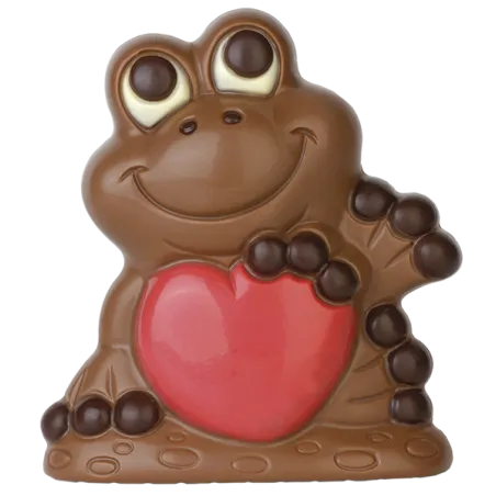 Stampo per cioccolato rana con cuore per fantastiche figure di cioccolato fatte in casa