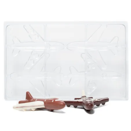 Chocolate mold airplane, 2 pieces for great chocolate figures