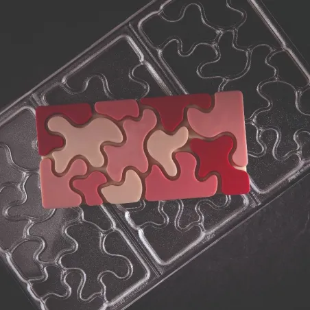 Macchie di stampo per tavolette di cioccolato
