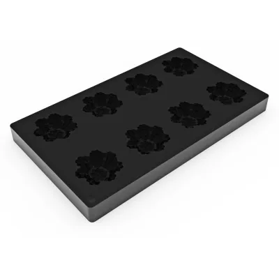 Beeren Silikonform Ø 6 cm, 8 Stück für süsse Patisserie