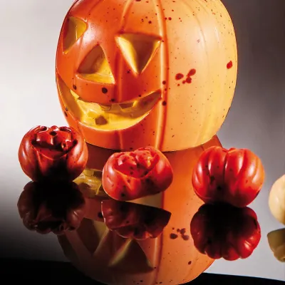 Praline mold pumpkin 12 chocolates 3D