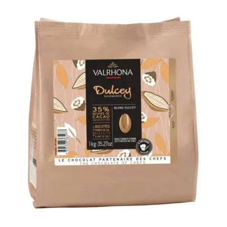 Valrhona copertura di cioccolato biondo, Dulcey 35% per prodotti al cioccolato di alta qualità
