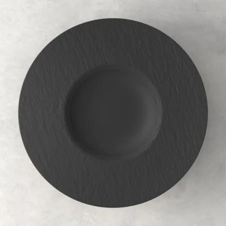 Manufacture Rock Piatto per pasta 28 cm, nero di Villeroy & Boch
