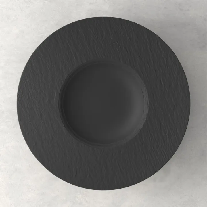 Manufacture Rock Piatto per pasta 28 cm, nero di Villeroy & Boch