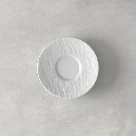 Piattino Manufacture Rock Mocha/Espresso, bianco di Villeroy & Boch