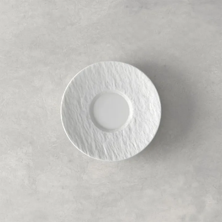 Piattino Manufacture Rock Mocha/Espresso, bianco di Villeroy & Boch